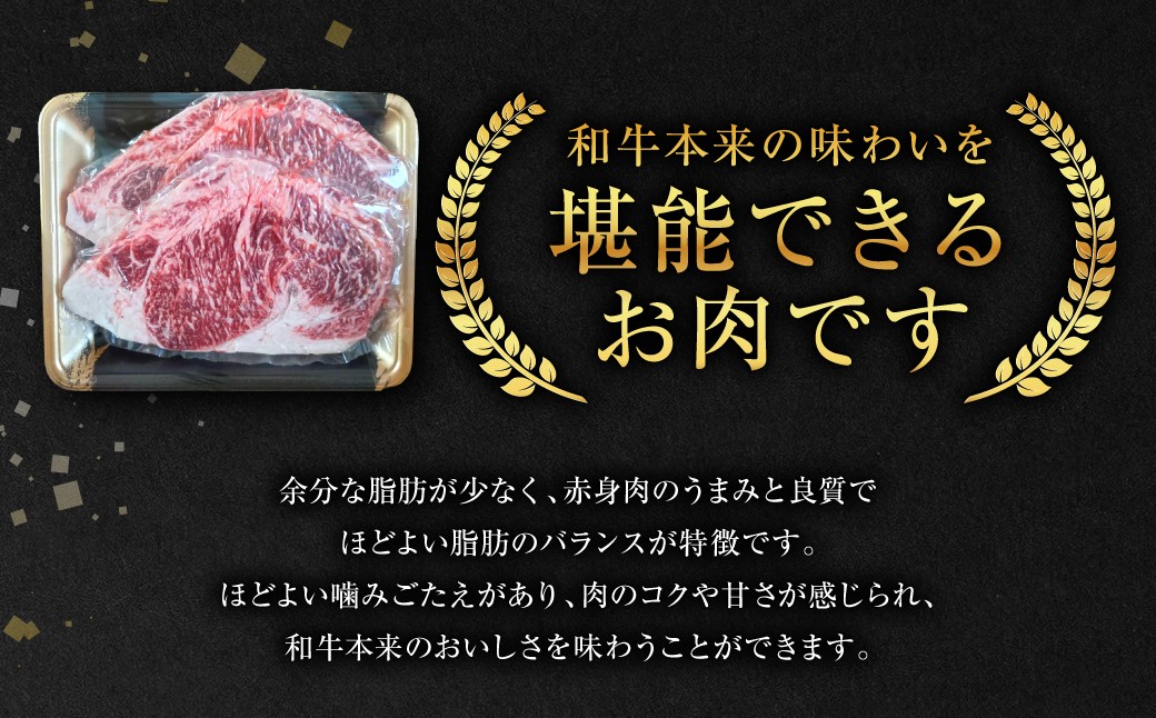 GI認証 くまもとあか牛 ロースステーキ 約500g