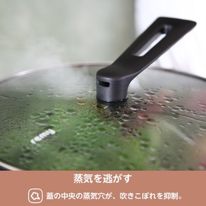 RHF-501 レミパンワイド (28cm) ホワイト【 フライパン 深型 IH対応 蓋 セット レミパン 蓋付き 白 くっつかない 平野レミ IH 鍋 キッチン ガス キッチン用品 新潟県 燕三条 
