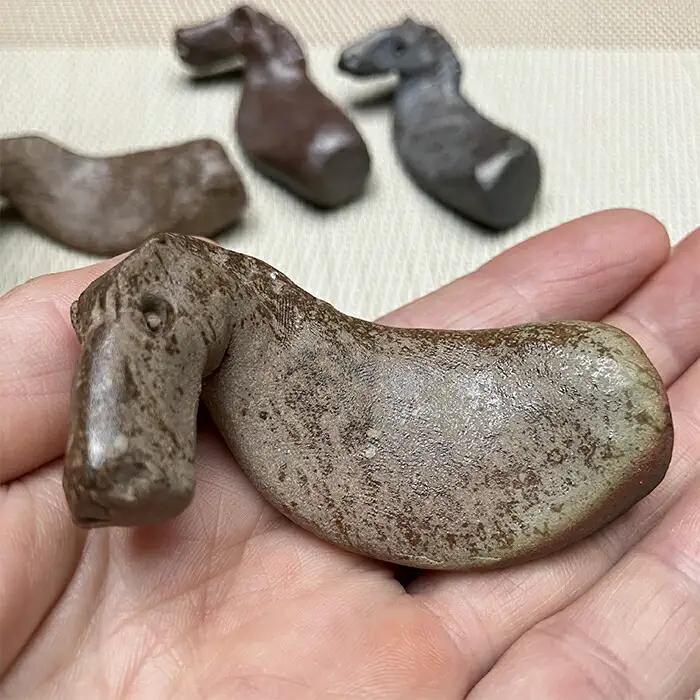 うまはしおき 4個組 アソート | 箸置き 陶器 福島県