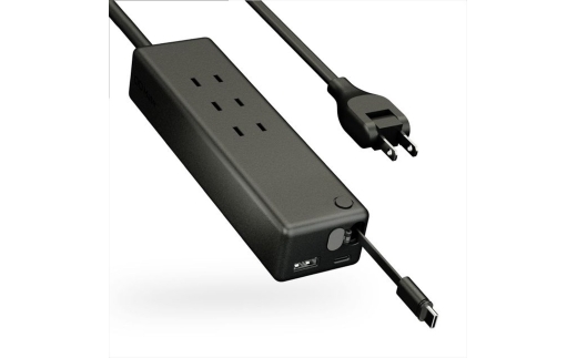 CIO 電源タップ マルチタップ 延長コード 1.5m USB-C×2 USB-A×1  Mate Tap002 ライトブラック｜小型 軽量 おしゃれ 便利 [2667]