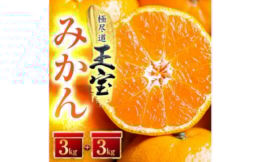 ＜愛媛名産＞玉宝みかん＜雫 ・・ 小玉＞(3kg×2箱)＜C64-4＞【1340917】