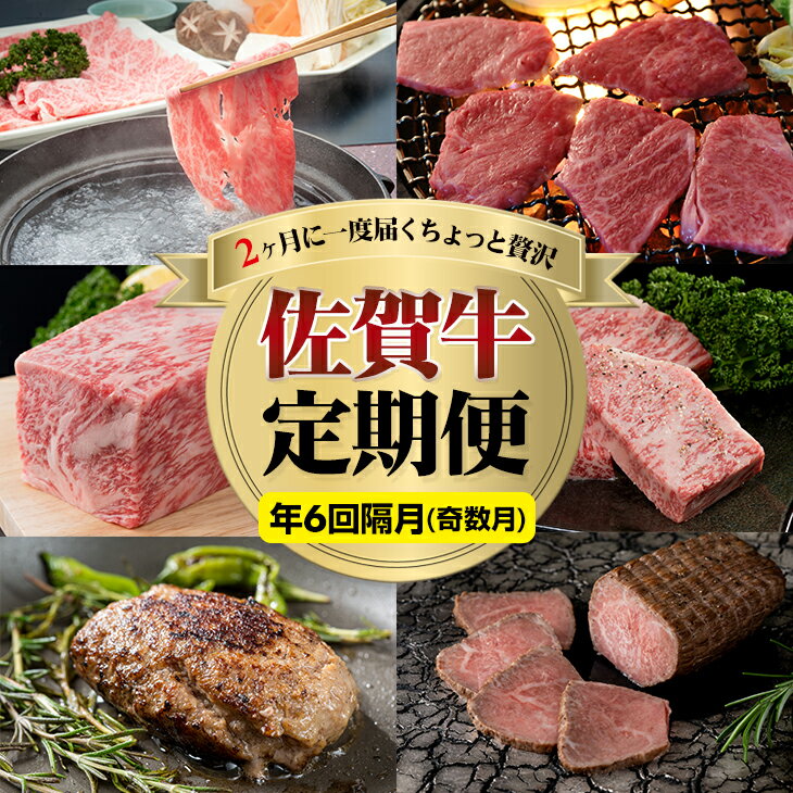 【ふるさと納税】【定期便】(年6回/奇数月お届け) 佐賀牛 隔月お届け便 肉本舗小城　送料無料　A5～A4 人気 ランキング 国産 佐賀県産 黒毛和牛 牛肉 牛 ステーキ