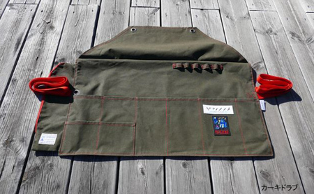 ツールロールエプロン(ヤマノススメ×P3-LABOコラボ)【UMAカーキ】[52217251] キャメル