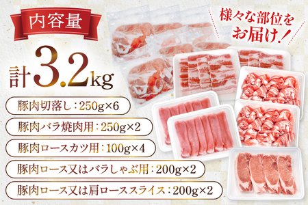豚肉 宮崎県産豚肉 3.2kg 詰め合わせ セット