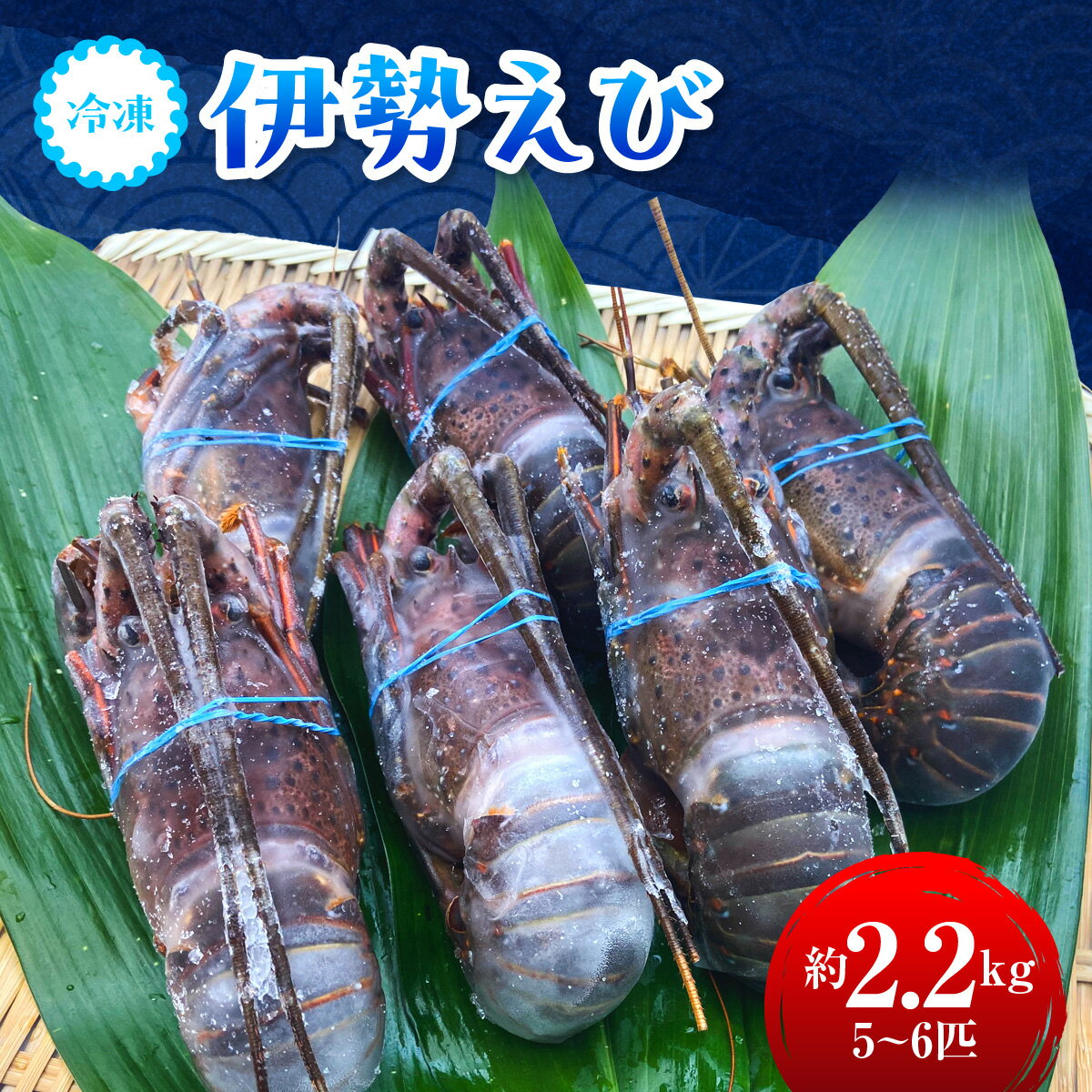 【ふるさと納税】G108 冷凍伊勢えび2.2kg(300～500g×5～6匹入) ONJA018