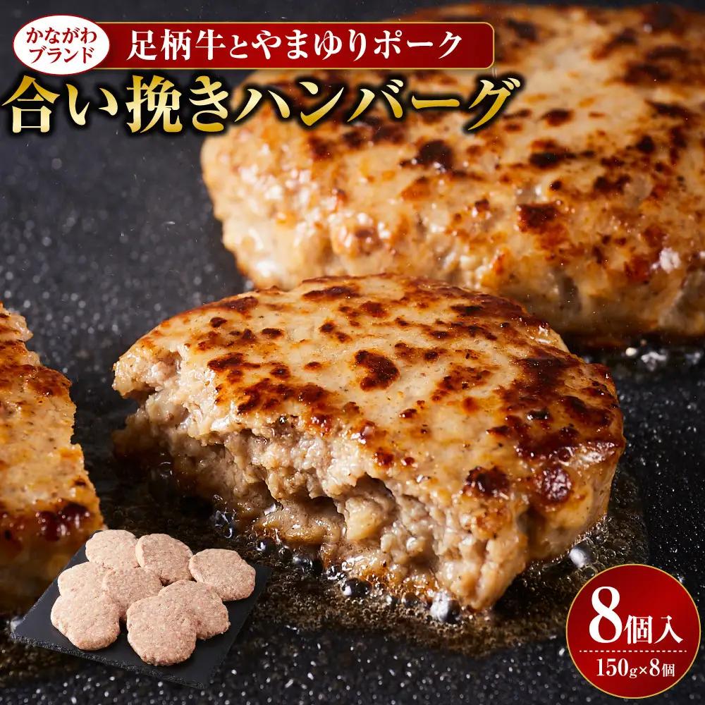 ハンバーグ 足柄牛 やまゆりポーク 合い挽き 8個入 ｜ ハンバーグ 焼くだけ