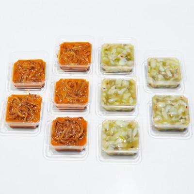 ふるさと納税 岡垣町 【発送月固定定期便】たこわさ100g×5個・いか塩辛100g×5個(岡垣町)全6回 |  | 03