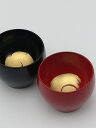 【ふるさと納税】川連漆器　ぐい呑み蒔絵付2客組[B5-5303]