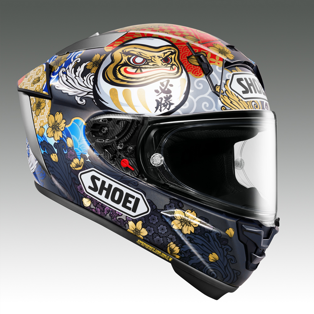 SHOEIヘルメット【X-Fifteen MARQUEZ MOTEGI5】XXL フィッティングチケット付き｜フルフェイス バイク ツーリング レーサー マルケス ショウエイ [1599]