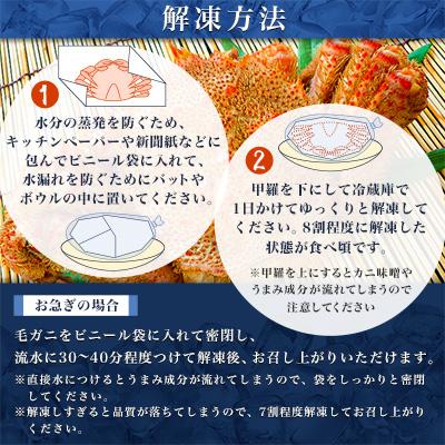 ふるさと納税 稚内市 【2025製造】ボイル毛ガニ1尾450g〜550g |  | 03