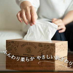 【2025年5月発送】ティッシュ エルモア ボックスティッシュ ティッシュペーパー 60箱 5個ポリ×12パック ティシュー 日用品 消耗品 備蓄 防災 Kazaru×Krafty ラインアート ふる