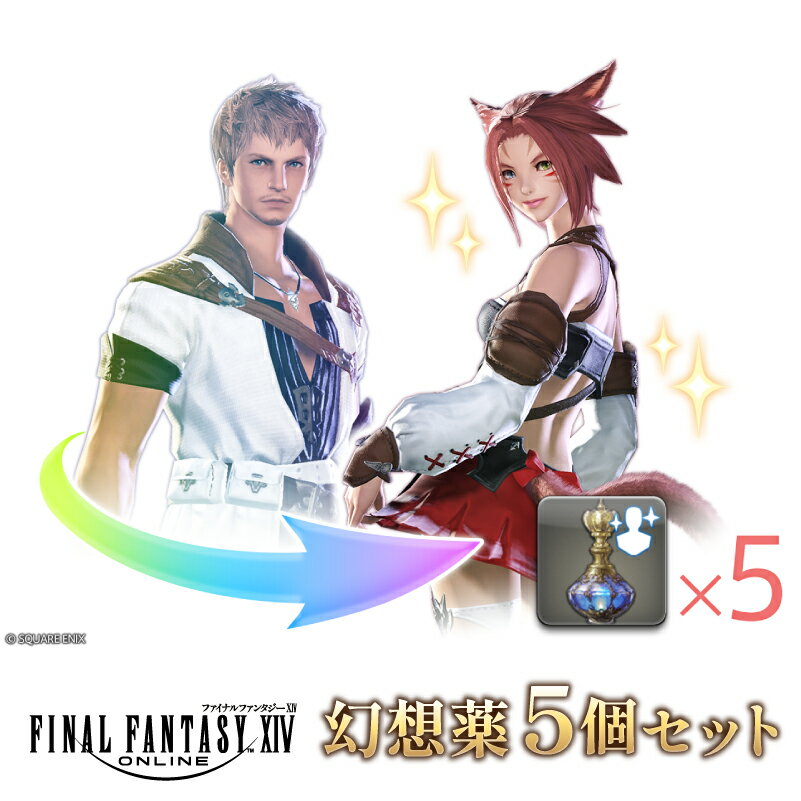 【ふるさと納税】【ファイナルファンタジーXIV】幻想薬 5個セット 東京都 渋谷区 ゲーム アイテム セット オンラインゲーム デジタルアイテム メール返礼品 送料無料