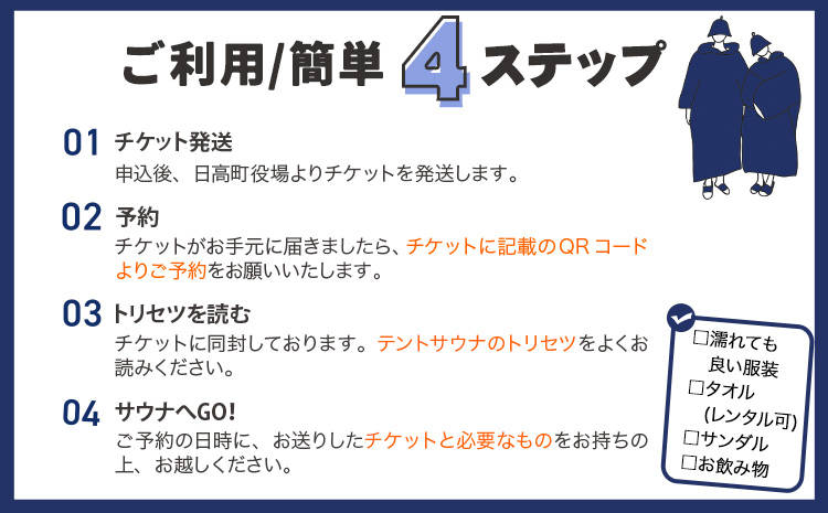 海辺で「ととのう」テントサウナ 利用券 1枚（最大6名まで）《30日以内に出荷予定(土日祝除く)》和歌山県 日高町 風呂 サウナ 海 体験 プライベート 特別 海 サ活 ロウリュ 温泉