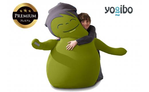 あなたをやさしく抱きしめてくれるかわいい友達。Hugibo Premium（ハギボープレミアム）ライムグリーン【Yogibo ヨギボー プレミアム ビーズクッション ビーズ 座椅子 椅子 クッション ビーズソファー ビーズソファ 新生活 プレゼント インテリア 家具 ベッド ゲーム】