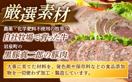 ソーセージ 無添加 スライス 500g 詰め合わせ 岩手町 菊池牧場 牛肉 豚肉