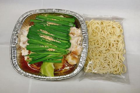 【A5-439】飯塚車力の味！【お手軽もつ鍋・ちゃんぽん麺】2食セット