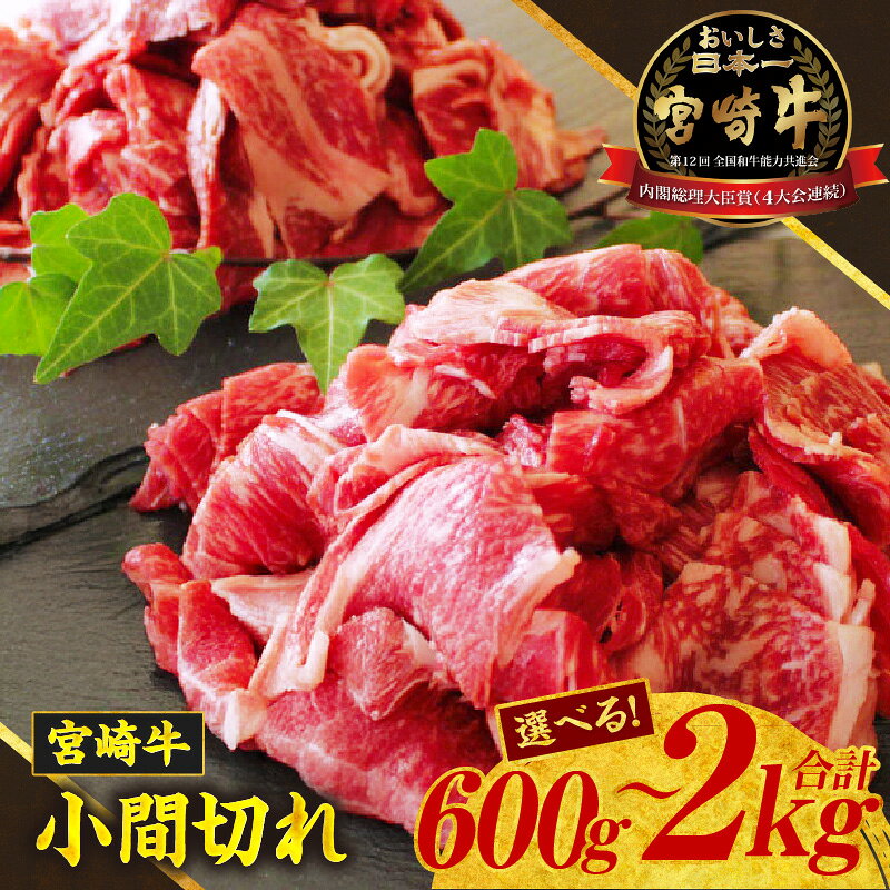 【ふるさと納税】宮崎牛 こま切れ 牛肉 お肉 肉 宮崎牛小間切れ 小間切れ肉 こま肉 牛こま 精肉 牛丼 肉じゃが 炒め物 おかず お弁当 普段使い 使い勝手 冷凍 和牛 国産牛 ブランド牛 全国和牛能力共進会 お取り寄せ 宮崎県 高千穂町 送料無料
