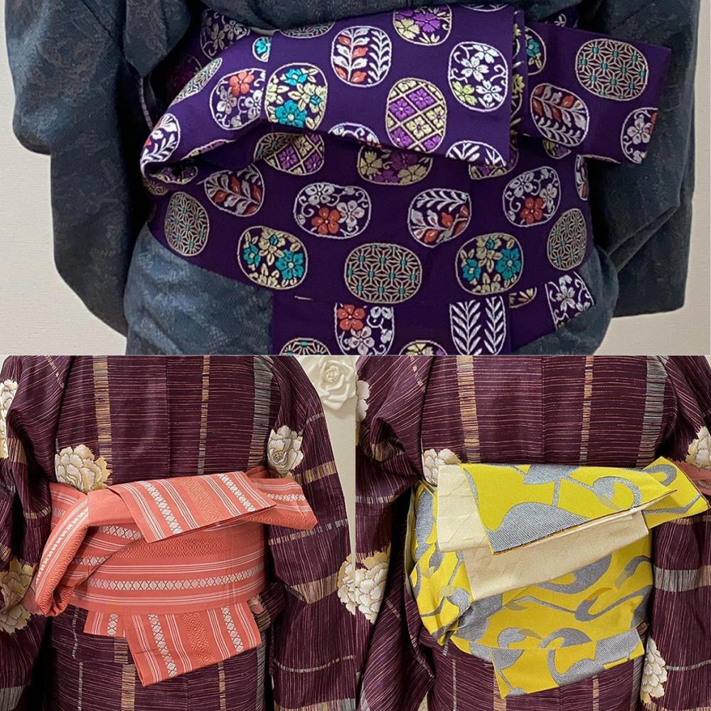 「福岡ならではの伝統美 博多織を使った楽しい着物着付け体験」　(約2時間)