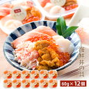 【ふるさと納税】海鮮丼 具 60g×12 丼ぶり 刺身 海鮮セット 【北海道】【札幌バルナバフーズ】魚介類 海鮮 ずわい蟹 うに いくら 帆立 サーモン セット 詰め合わせ 北海道ふるさと納税 ふるさと納税 北海道 千歳市 【北海道千歳市】ギフト ふるさと納税