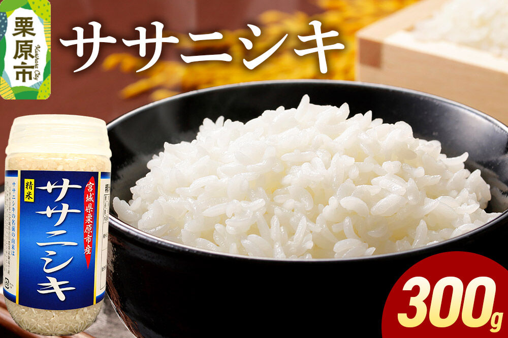 米 白米 令和7年産 ササニシキ 300g [ふるさと納税 米 ササニシキ お試し 300g こめ 精米 白米 おいしい 美味 旨み 甘い 宮城県 栗原市 栗原フードサービス]