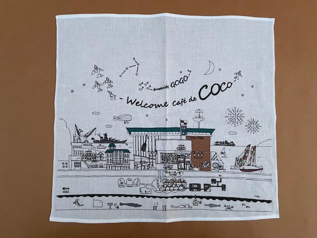 「COCO×大和のふるさと」のＴシャツ(2Lサイズ)と手ぬぐいハンカチ ku213-001-2l-r