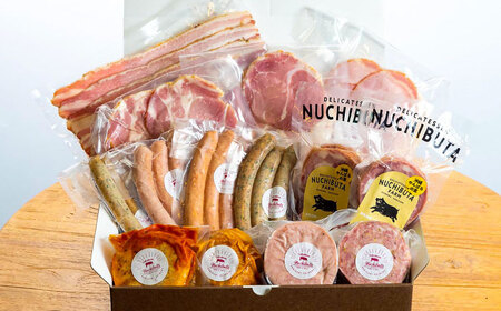 『NUCHIBUTA 贅沢セット』 豚肉 ハンバーグ ソーセージ ハム 詰め合わせ お取り寄せ 国産 ギフト 冷凍 沖縄市 / DELICATESSEN NUCHIBUTA[BCAR008]
