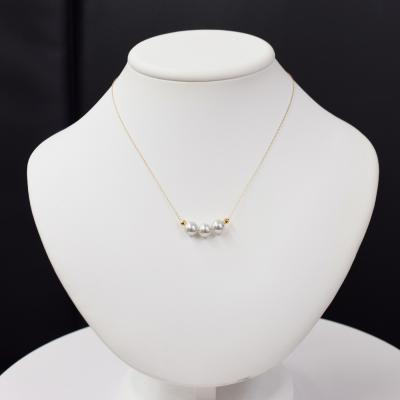 ふるさと納税 天草市 8-8.5mm あこや真珠 3連ネックレス シリコン入りミラーボール K18YG_S085-374 |  | 03