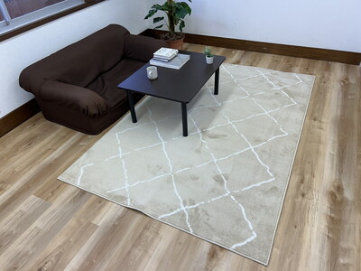 【ベージュ】ファリル折 210cm×260cm ※離島への配送不可