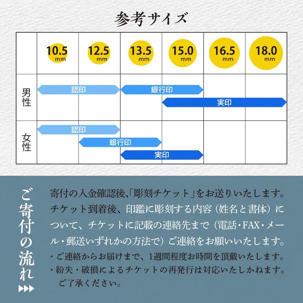 印鑑 【金色印鑑】 はんこ 15ミリ 合金 群馬県 千代田町 ＜パルヴォンジャパン＞ ※沖縄・離島地域へのお届け不可