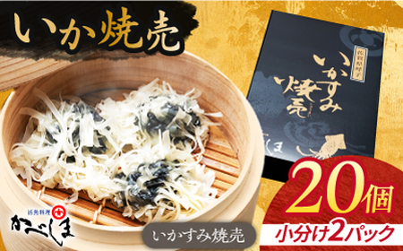 かべしまのいか焼売 いかすみ焼売 20個入り　【呼子かべしま直売所】 しゅうまい いか焼売 いか いかしゅうまい イカ墨 いかすみ いか墨 シュウマイ イカ 烏賊[HCL041]