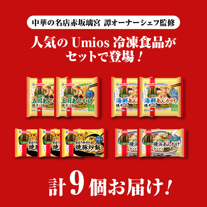 Umios 冷凍食品 詰合せセット 4種類 合計9個セット