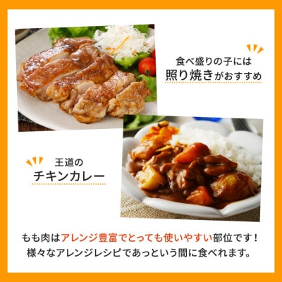 東北産 若どり もも肉 計2kg【配送不可地域：離島】【1675584】