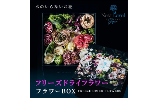 フリーズドライ フワラー BOX 1個 花 日本 HANA 花束 ドライフラワー インテリア アレンジメント プレゼント 贈答 贈り物 御祝 入学 退職 祝 誕生日 記念日 母の日 Lotus Garden 山形 酒田 SL0214