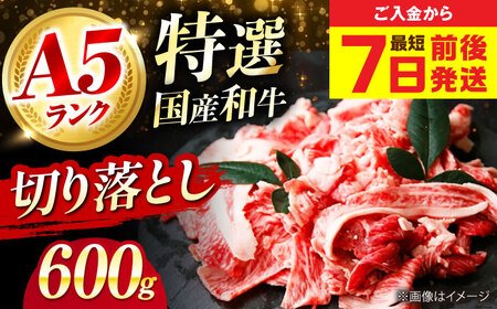 国産和牛切落し 600g[AOAI010] 牛肉 切り落とし