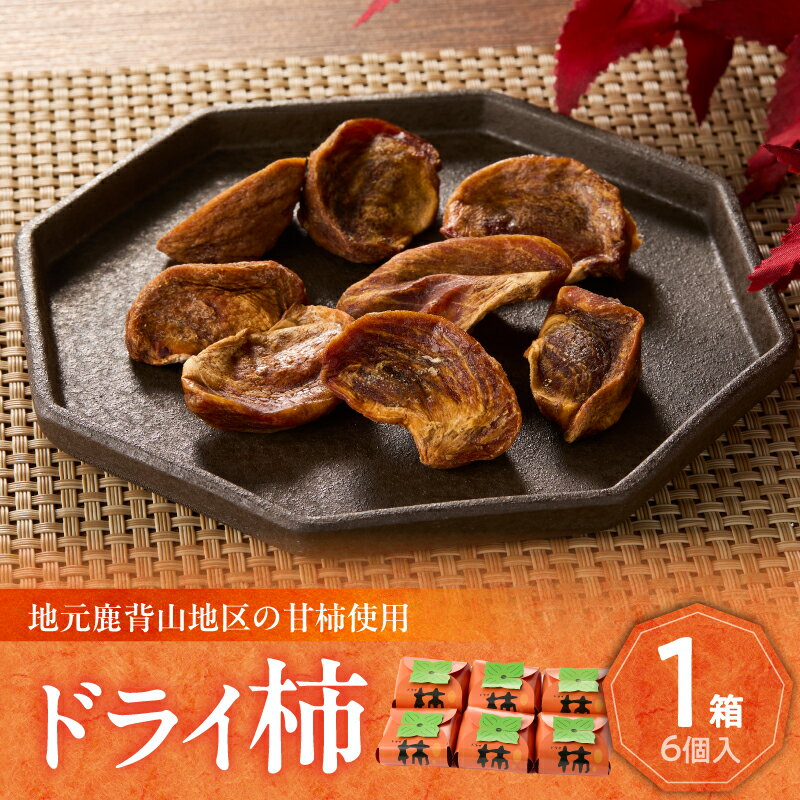 【ふるさと納税】《レビューキャンペーン》ドライ柿 6個セット 鹿背山の柿 ドライフルーツ おやつ かき 柿 かもめの台所