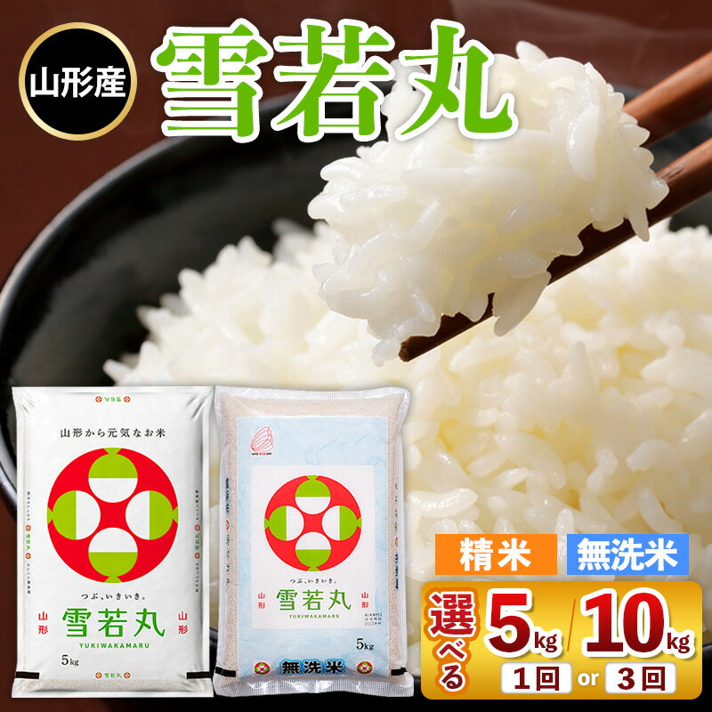 【ふるさと納税】令和7年産 山形産 雪若丸 選べる 5kg 10kg FY25-352 FY25-353 FY25-443 FY25-442 FY25-469 FY25-468 FY25-470 FY25-479