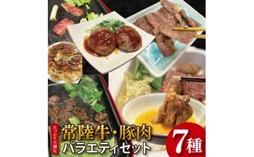 【数量限定】【最短7日発送】たっぷり大満足！牛肉＆豚肉バラエティセット｜肉 お肉 牛肉 豚肉 黒毛和牛 カルビ 赤身 焼肉 すき焼き たっぷり やみつき ステーキ スタミナ サーロイン サーロインステーキ ハンバーグ 餃子 数量限定 限定 人気 送料無料(HI-8)