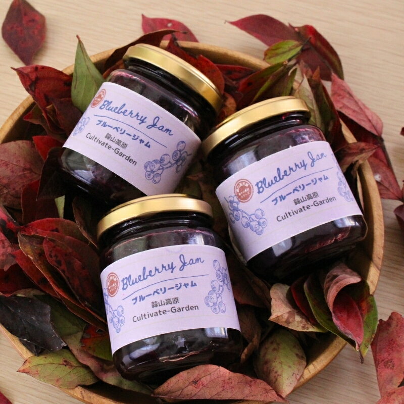 【ふるさと納税】 蒜山高原のブルーベリージャム 140g×3個 / ブルーベリー フルーツ ジャム 蒜山高原 岡山県 真庭市 蒜山 プレゼント ギフト