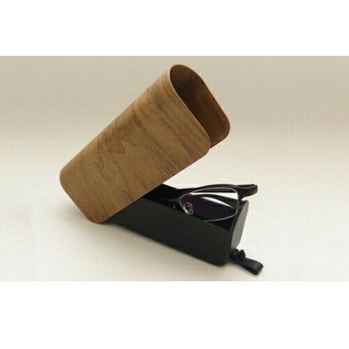 【ふるさと納税】クルミ無垢材 曲げ木眼鏡ケース（スライド型）（ナチュラルカラー） 職人手作り ストーリオ 【0005-0005SV01-02】