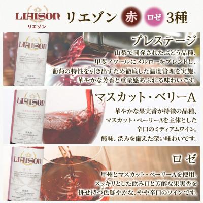 ふるさと納税 笛吹市 Liaisonリエゾン 6種6本セット 720ml 各1本 日川中央葡萄酒 山梨県 笛吹市 |  | 02