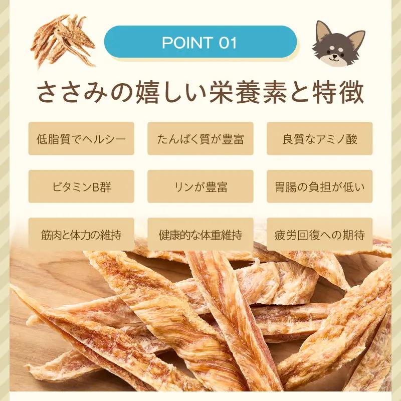 ペットフード研究所 国産無添加 細切りささみ 1kg【ふるさと納税3.0】【087B-090】