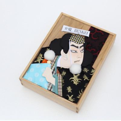 ふるさと納税 春日部市 押絵桐文箱「弁慶」