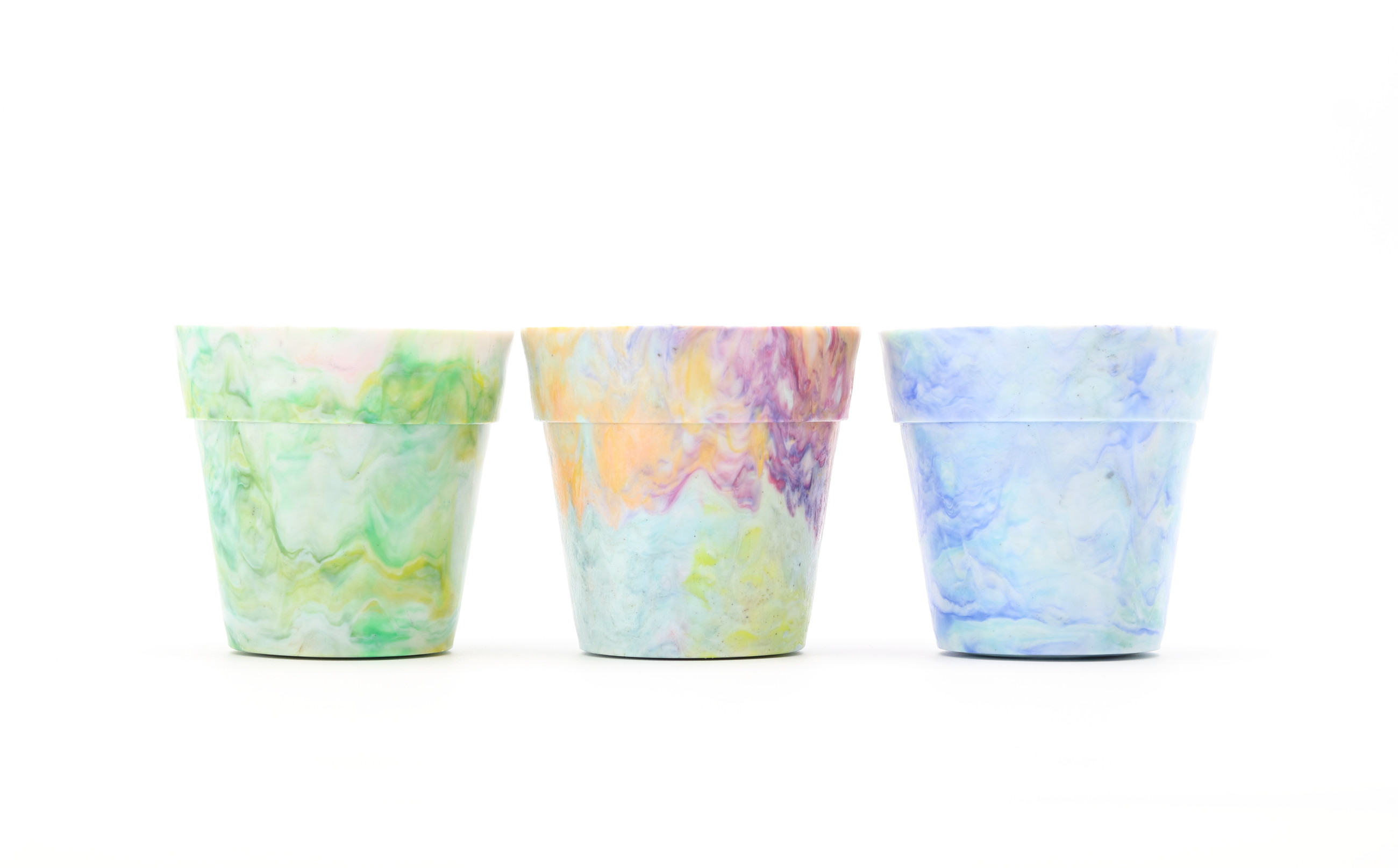 
Precious Plastic Plant Pot 植木鉢(小)3個セット
