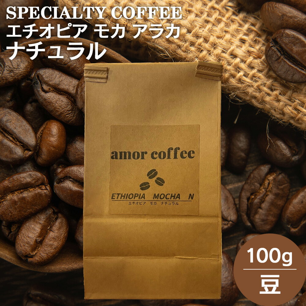 【ふるさと納税】エチオピア　モカ　アラカ　ナチュラル　自家焙煎珈琲豆　100g コーヒー 珈琲 豆 飲料 飲み物 ギフト プレゼント 東北 青森県 七戸町 送料無料　【02402-0436】