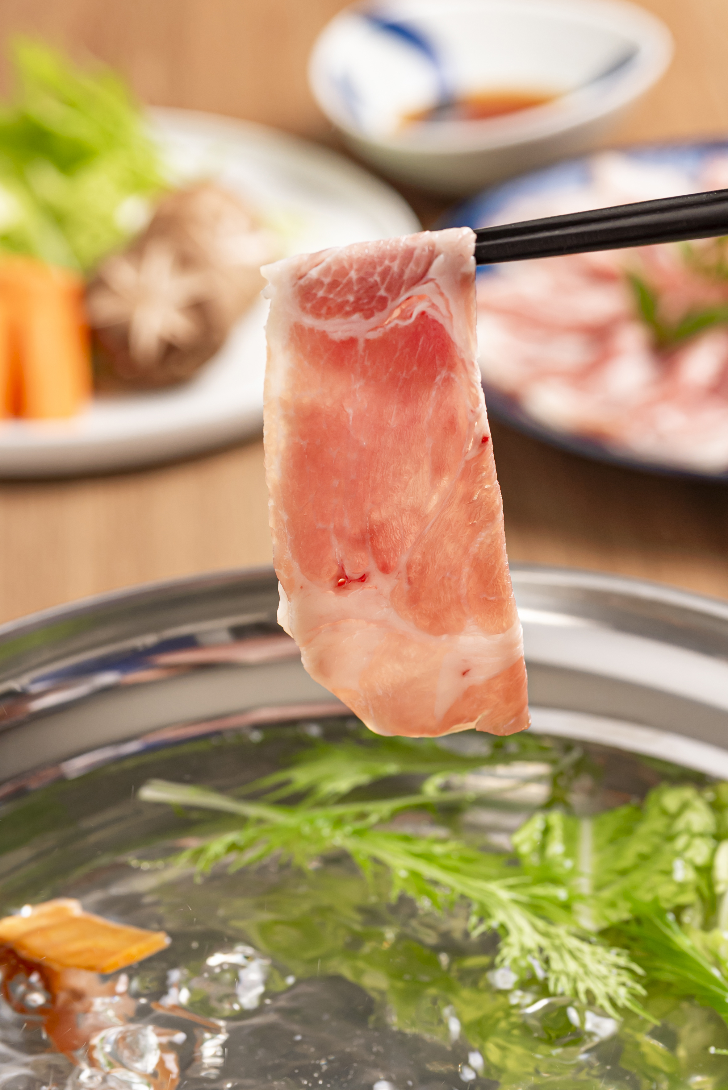 【北海道士別市】道の駅オリジナルしゃぶしゃぶ用、すき焼き用豚肩ロースセット500g×各1P
