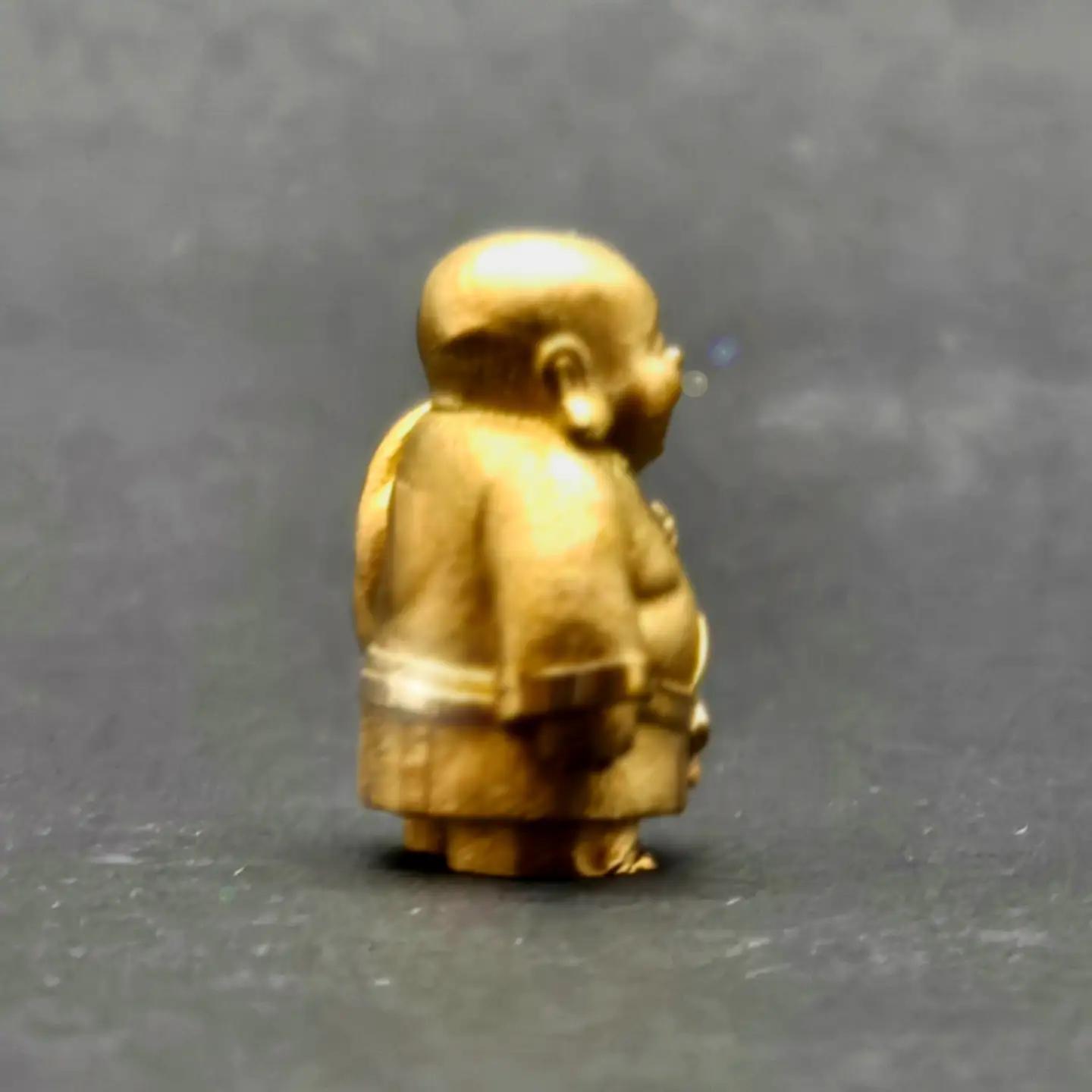 【造幣局ホールマーク入り】【純金】毘沙門天　小 8~9g　【甲斐石和温泉七福神】　252-021