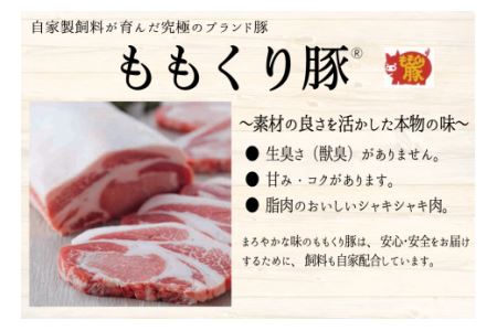 豚肉「ももくり豚」しゃぶしゃぶ用　4種約1.1㎏