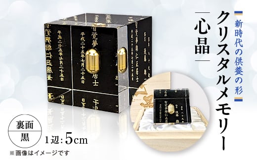 
クリスタルメモリー心晶＜裏面黒＞【1354335】
