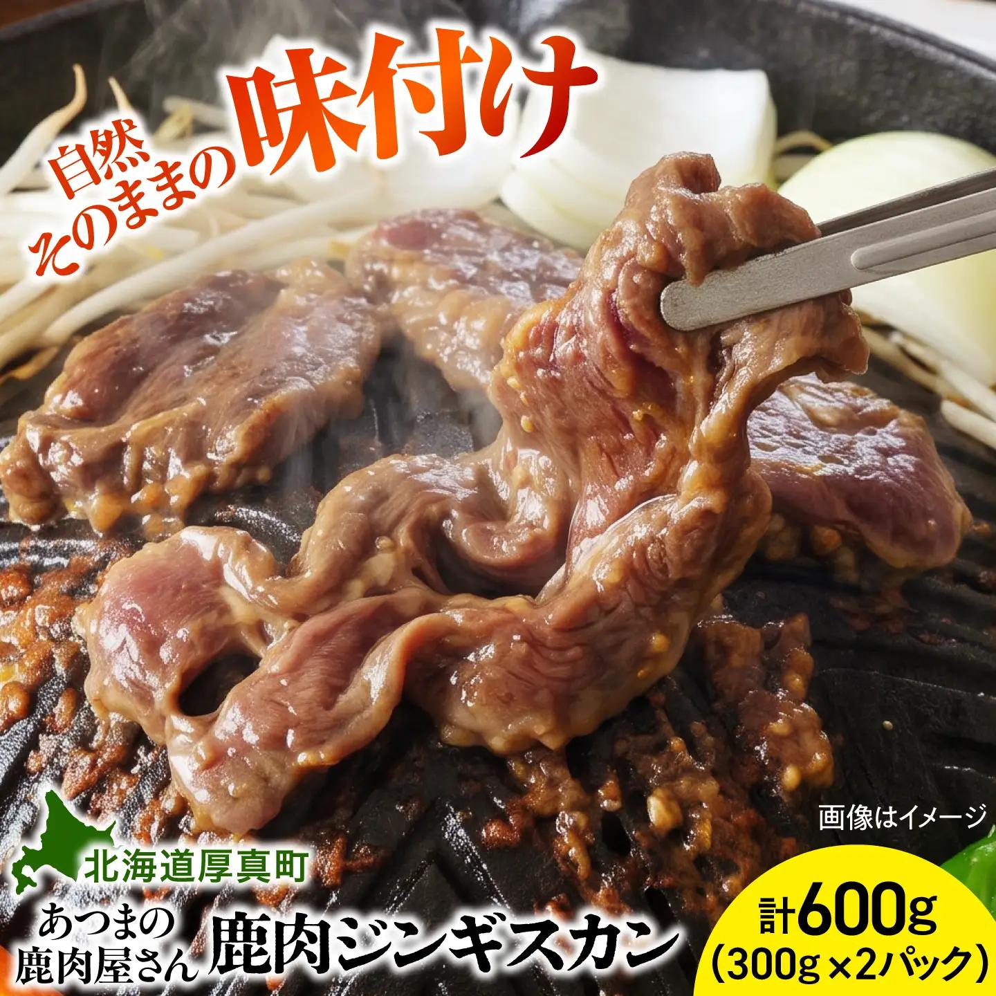 鹿肉ジンギスカン 計600g（300g×2パック）[AXCK009]