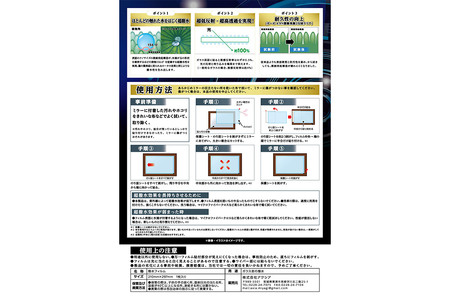 Axiveil（超撥水・超低反射フィルム）×3枚（200mm×300mm）